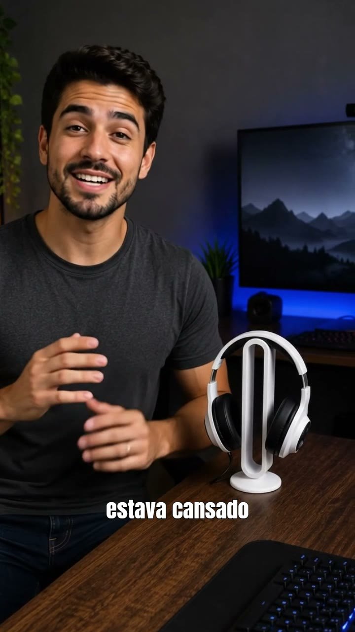 Prévia do vídeo de produto criado com IA